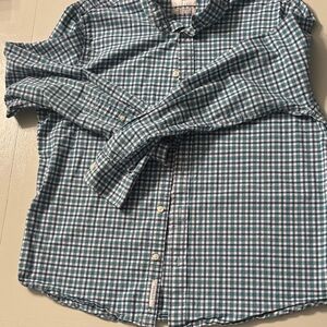 NEOT- Goodfellow & Co Green and White Plaid Shirt